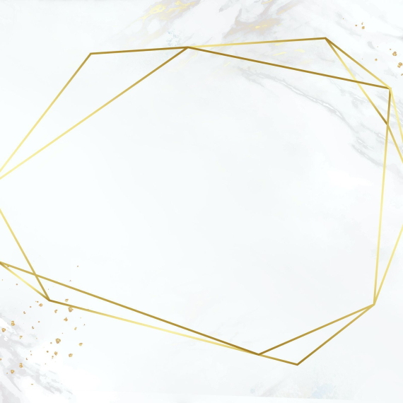 Golden frame on a marble textured background